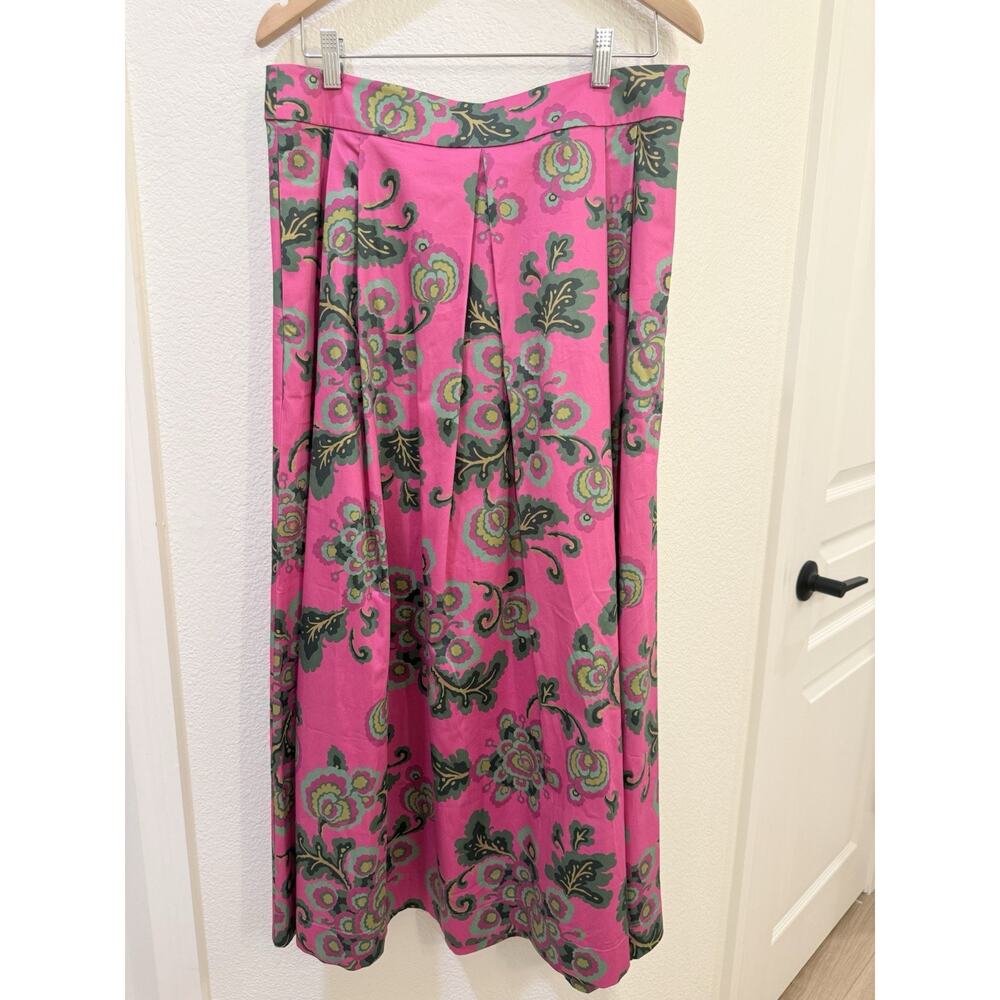 Boden Scarlett Floral Skirt Set Tank and Pleated Skirt - Size 10 - Excellent - Picture 5 of 12